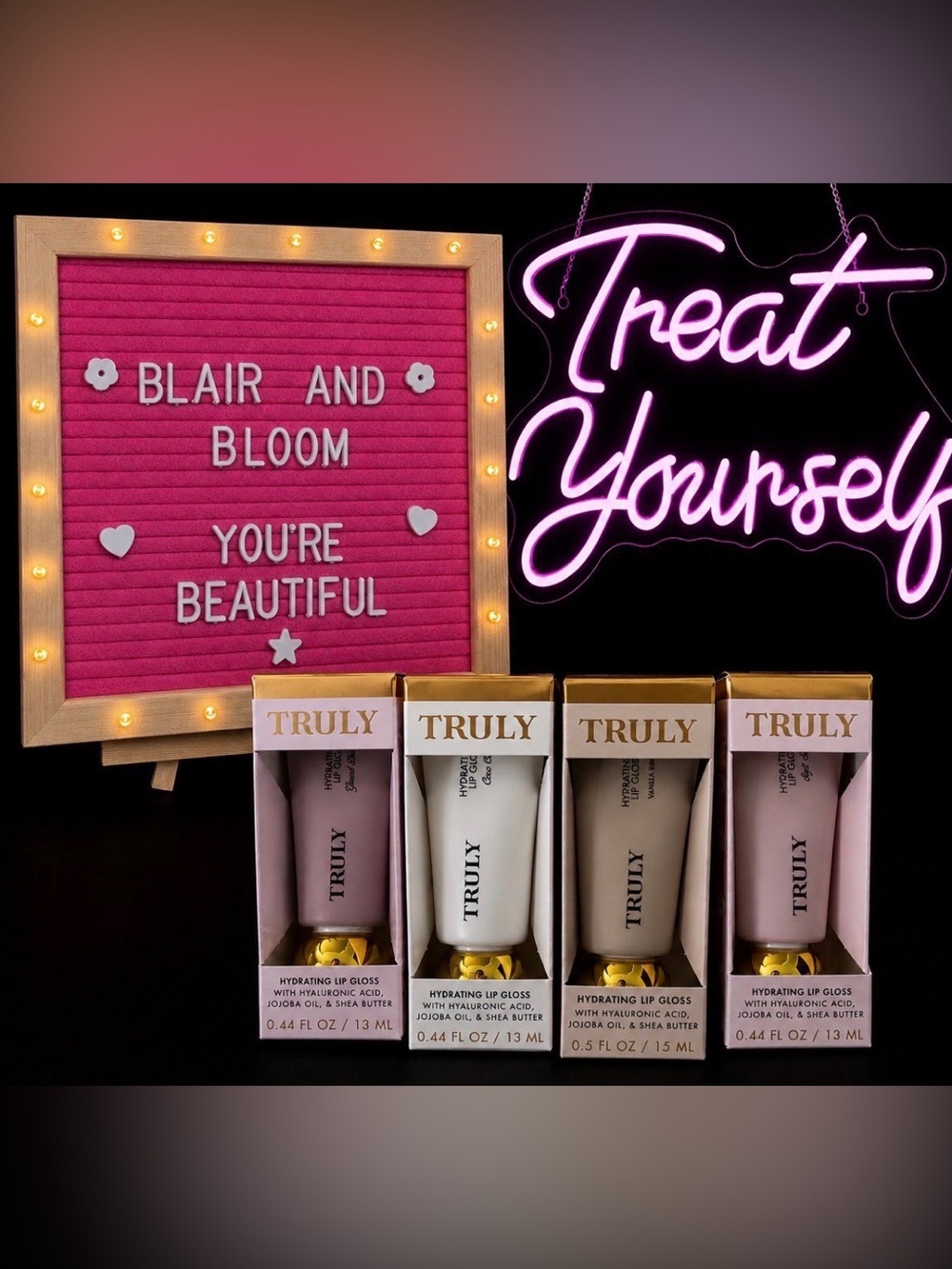 TRULY Hydrating Lip Gloss Set, ALL 4! New, Never opened!